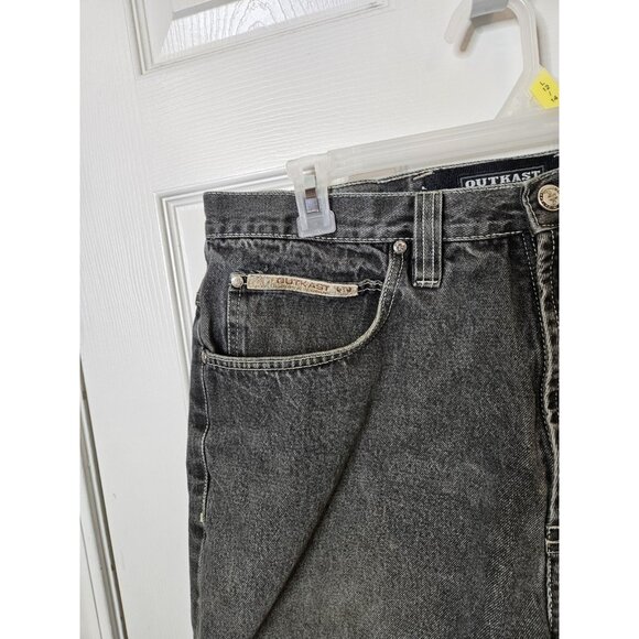 Vintage Y2K Outkast Clothing 38x12 Baggy Denim Shorts Hip Hop VTG 90s Andre 3000 - Picture 2 of 8